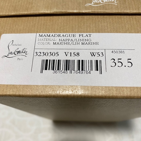 Christian Louboutin Mamadrague Navy Ballet Flats - Picture 11 of 11